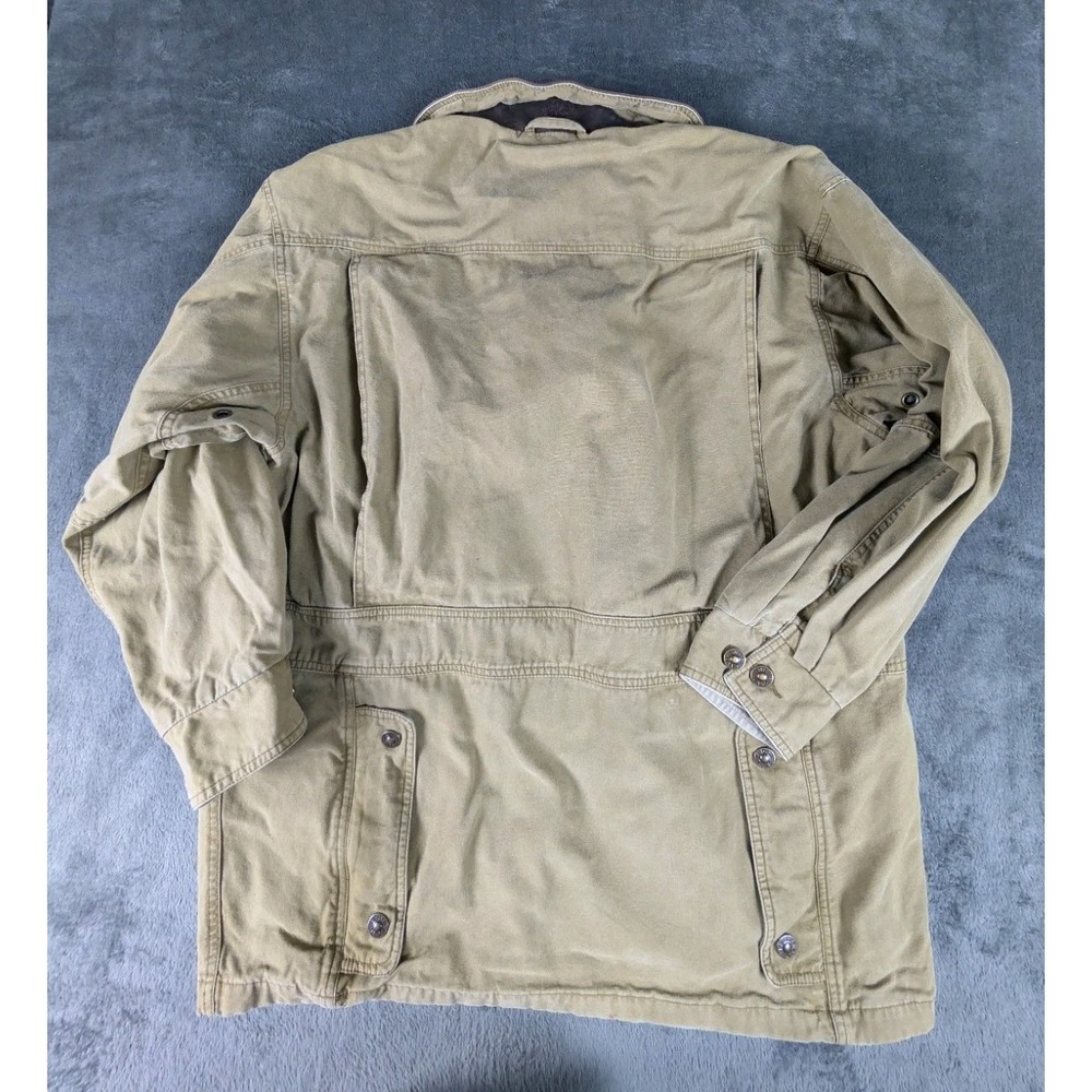 VTG Timberland WeatherGear Mens Barn Coat Chore Jacket MED Heavy Duty Canvas 90s - Picture 3 of 16